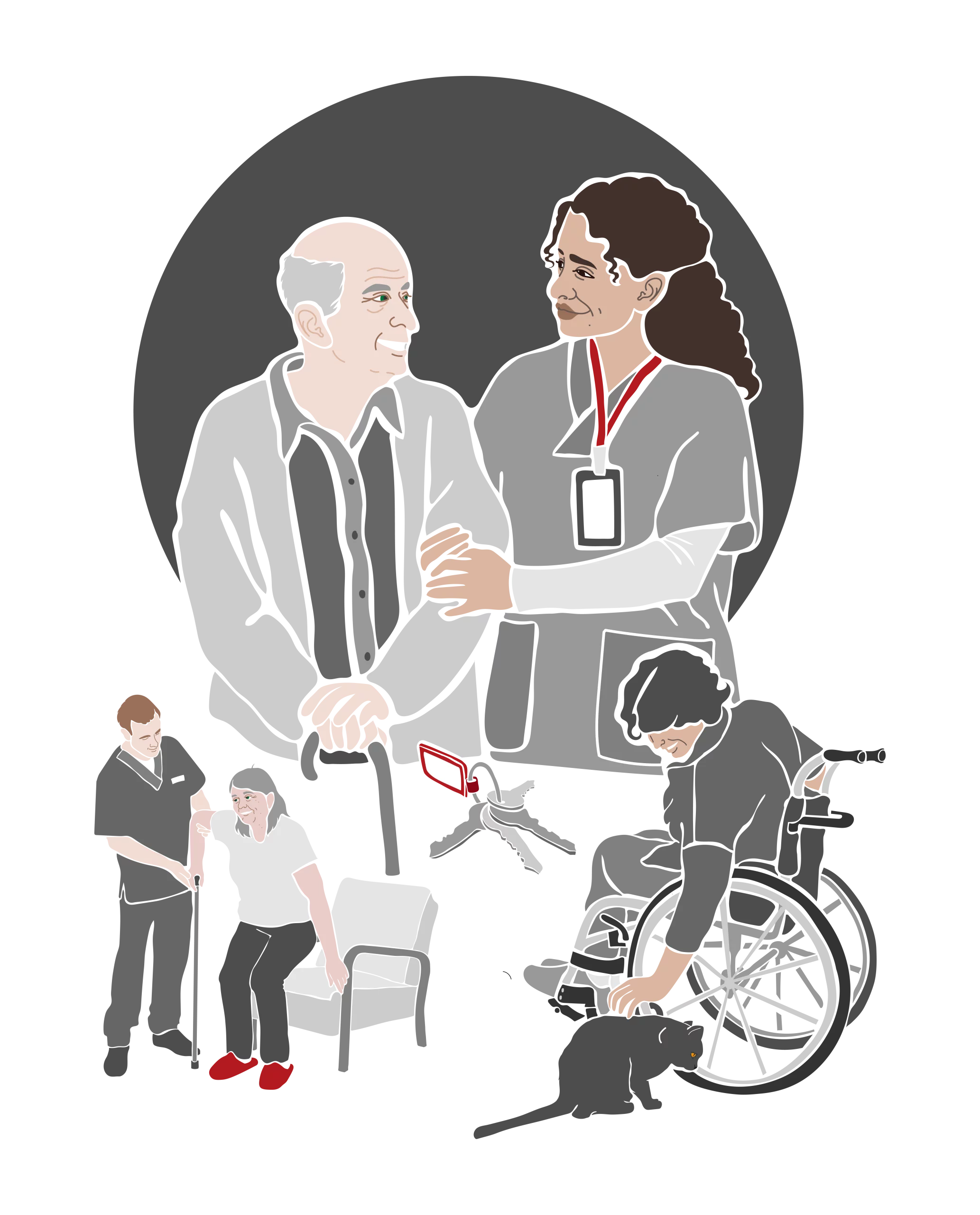 The health and care business focuses on the wellbeing of people