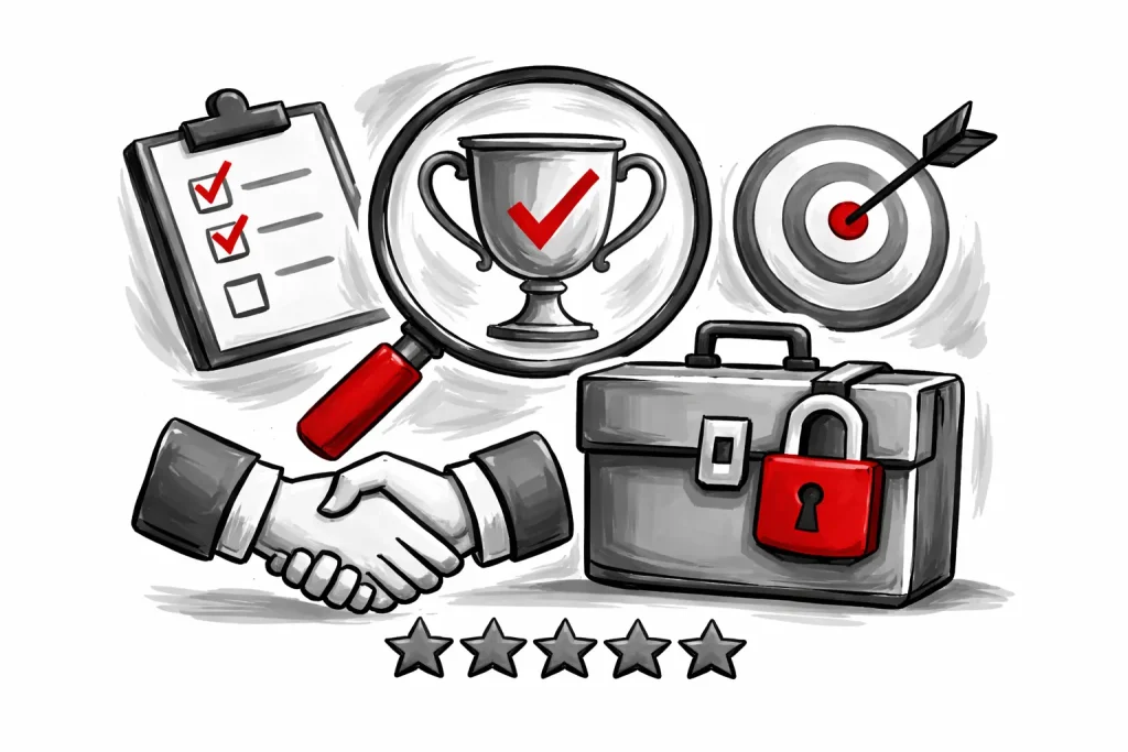 Business success and achievement icons